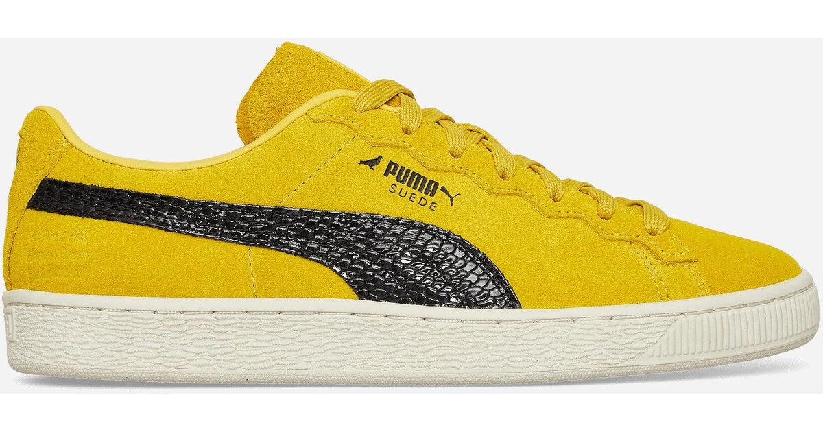 PUMA Staple Suede Sneakers Yellow for Men | Lyst