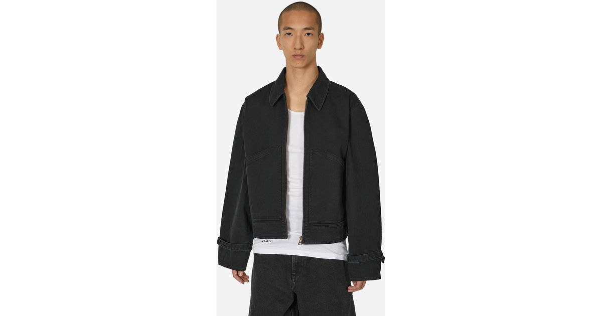 Stockholm Surfboard Club Logo Work Jacket in Black for Men Stockholm Surfboard Club Logo Work Jacket in Black for Men