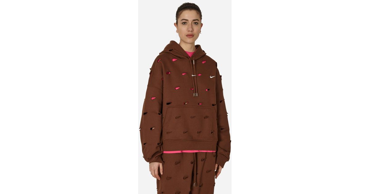 Nike Jacquemus Swoosh Hoodie Cacao Wow in Brown for Men | Lyst