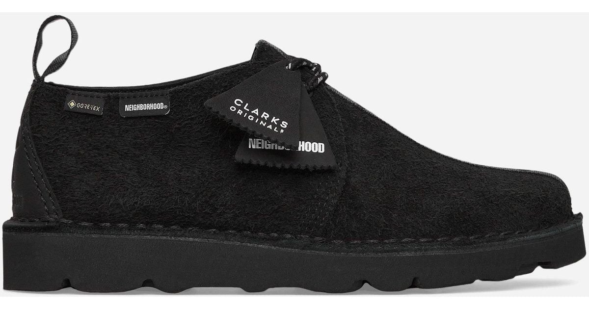 Clarks Suede Neighborhood Desert Trek Goretex Shoes in Black for Men