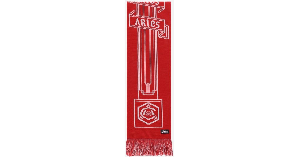 arsenal x aries bust logo scarf