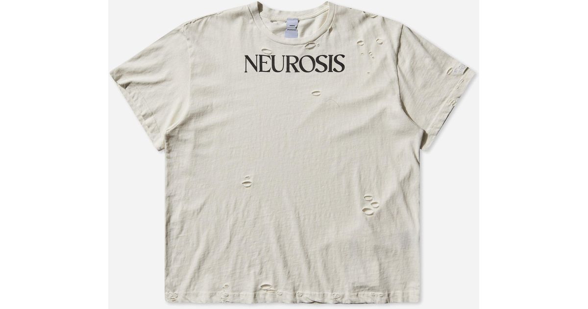 Protocol Index Men S Neurosis Distressed T-shirt in Gray for Men