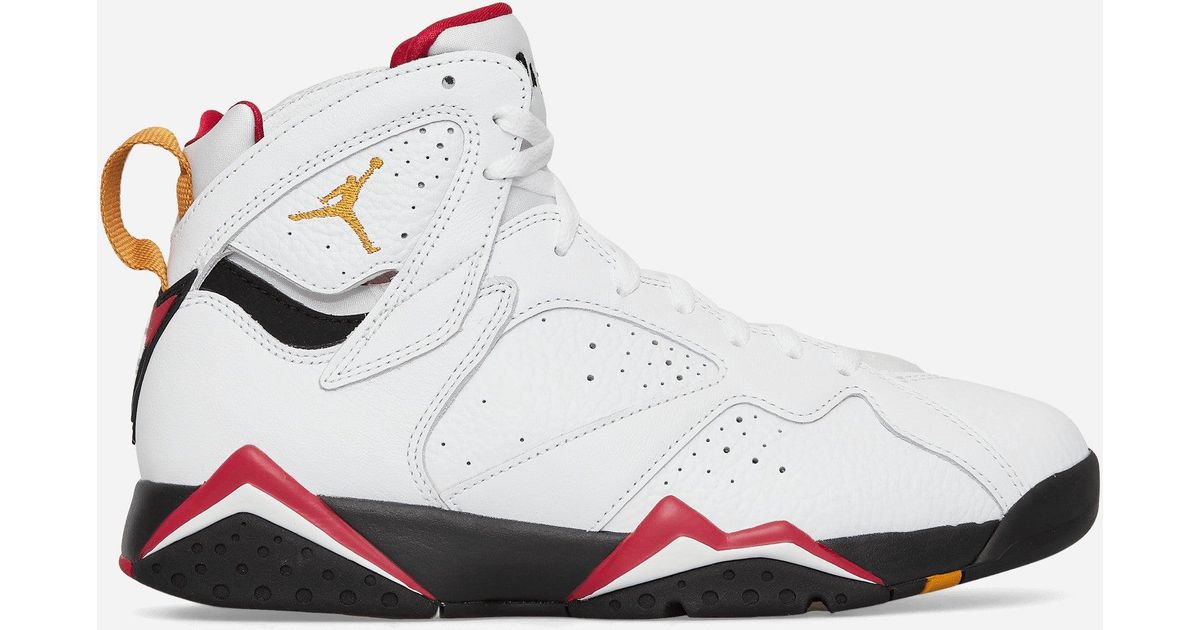 Nike Air Jordan 7 Retro Sneakers Cardinal in White for Men | Lyst