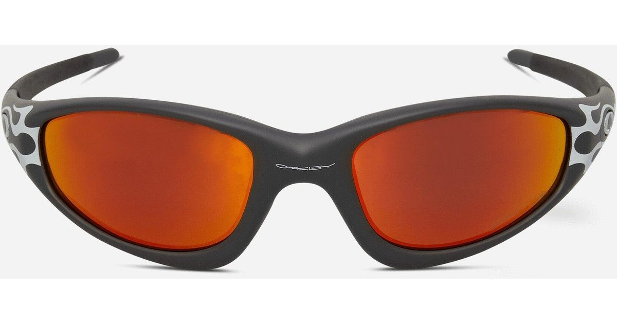 小物 Oakley Brain Dead Straight Jacket 99 Oakley x Brain Dead Straight Jacket 99, Matte Grey / Prizm Ruby
