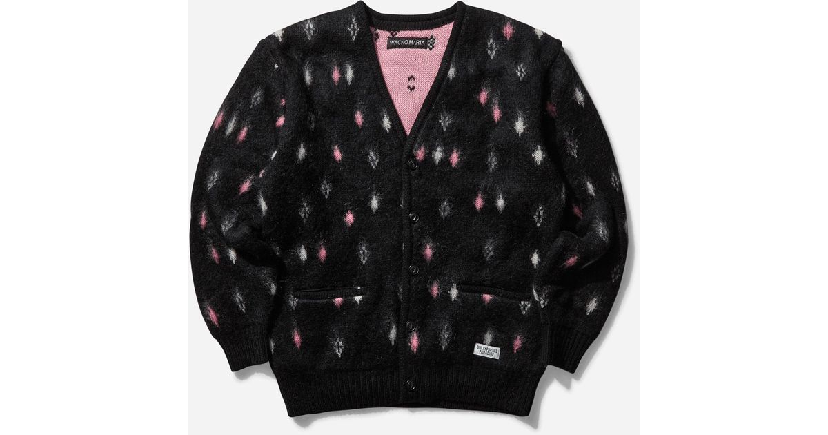 NEEDLES DIAMOND HEAVY MOHAIR CARDIGAN Mohair Cardigan - Diamond 