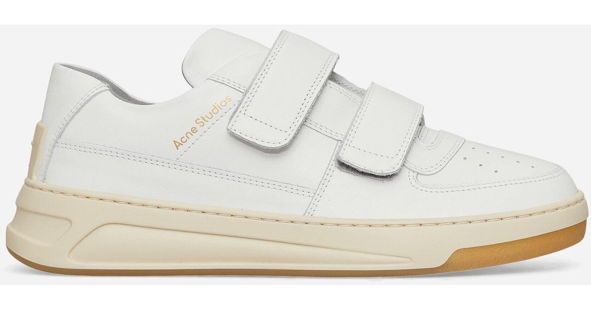 Acne Studios Velcro Strap Sneakers in White for Men Lyst