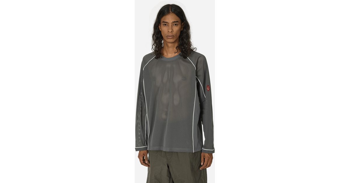 Cav Empt Mesh Raglan Colour Longsleeve T-Shirt in Grey for