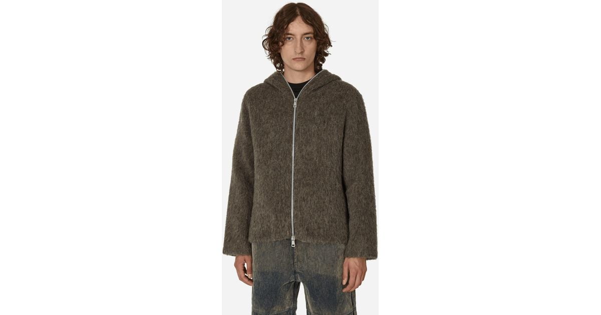 Our Legacy Mohair Full Zip Hoodie in Brown for Men | Lyst Our Legacy Mohair Full Zip Hoodie in Brown for Men | Lyst