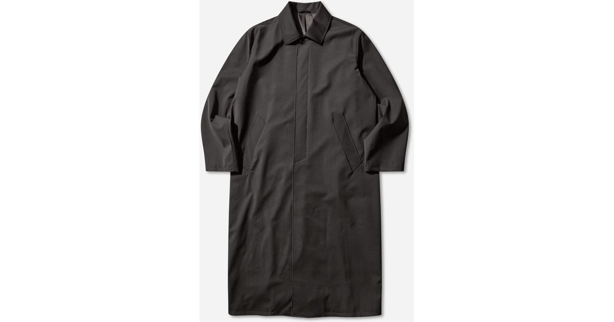 Our Legacy Men S Cloak Carcoat Churchill Stripe in Black for Men