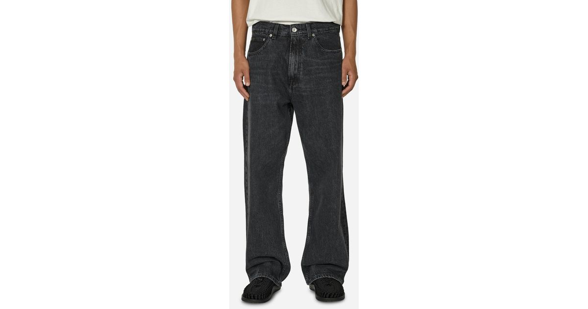 Our Legacy Third Cut Jeans Supergrey Wash in Black for Men Our Legacy Third Cut Jeans Supergrey Wash in Black for Men