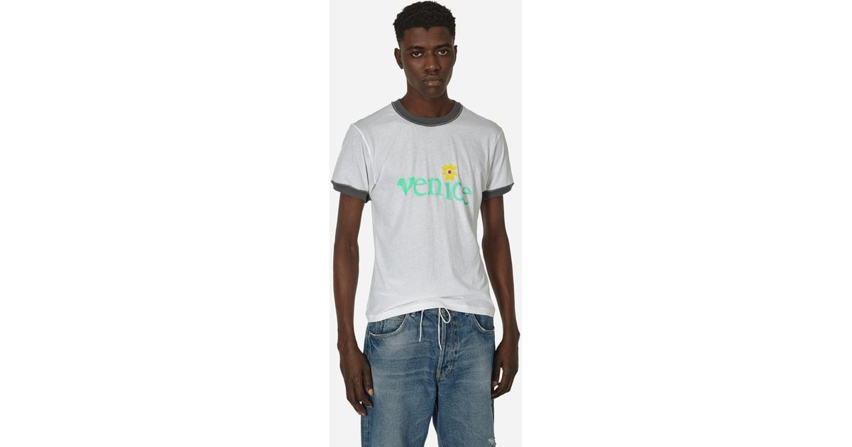 ERL Venice T-Shirt in White for Men | Lyst UK