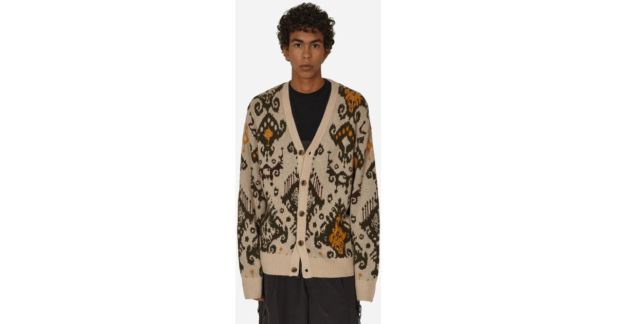 Carhartt Baru Jacquard Cardigan Wall / Cypress in Metallic Carhartt Baru Jacquard Cardigan Wall / Cypress in Metallic