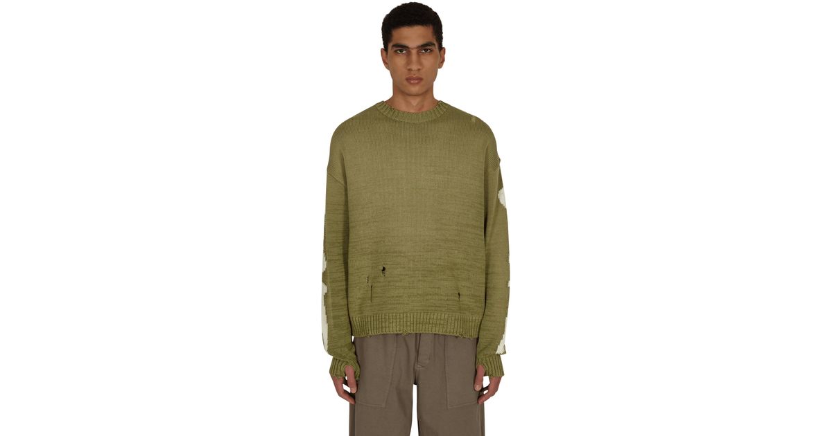 Kapital 5g Cotton Knit Bone Crewneck 