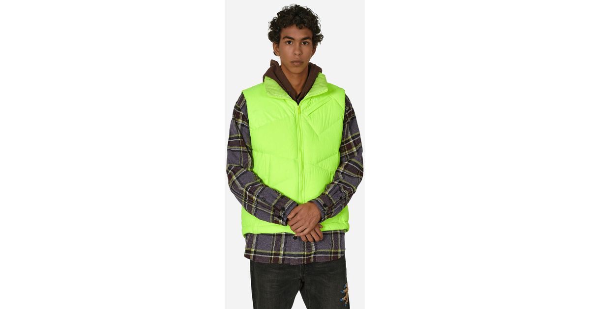 Undercover Nylon Down Vest in Green for Men | Lyst