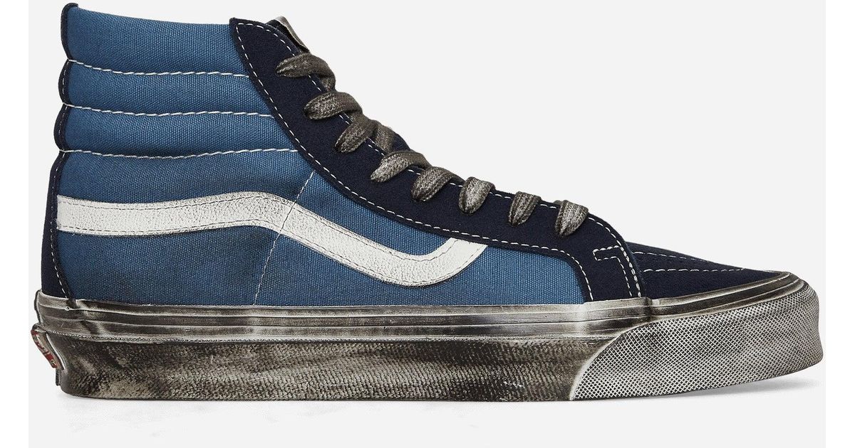 Vans Og Sk8-hi Lx Sneakers Stressed Navy in Blue for Men | Lyst