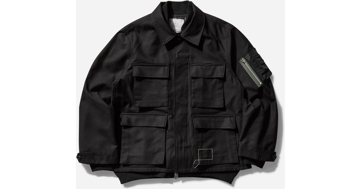 WTAPS Cotton Back Satin Coat | sacai Official Store