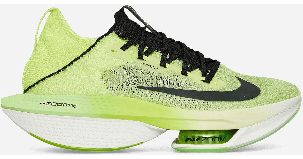 Nike Air Zoom Alphafly Next% 2 Flyknit Sneakers Luminous Green / Crimson  Tint / Volt / Black for men