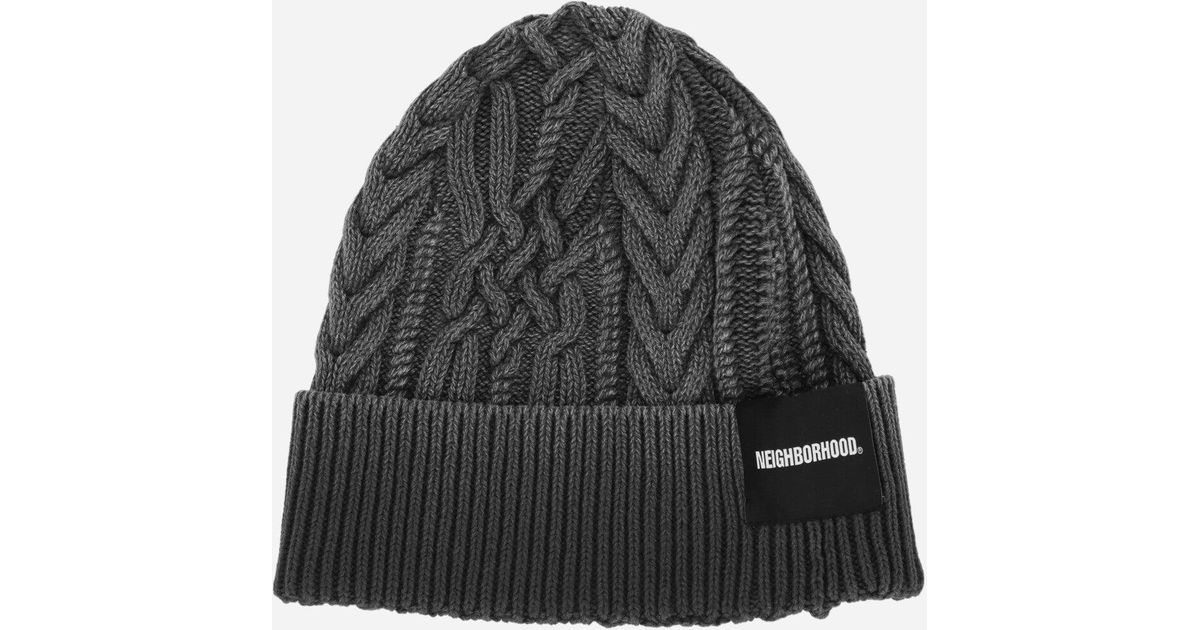 neighborhood washed cable beanie ブラック 新品 neighborhood washed cable beanie ブラック 新品