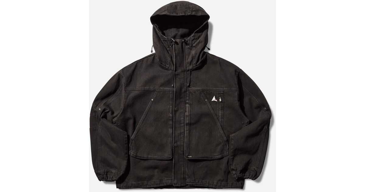 ROA Men S Wrangler Volano Denim Jacket Dark in Black for Men | Lyst UK