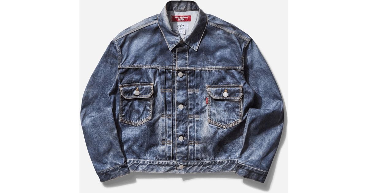 ジャケット・アウター JUNYA WATANABE x BerBerJinx Levi's L Junya Watanabe x Levi's Inkjet Print BerBerJin Jacket in Indigo | FWRD