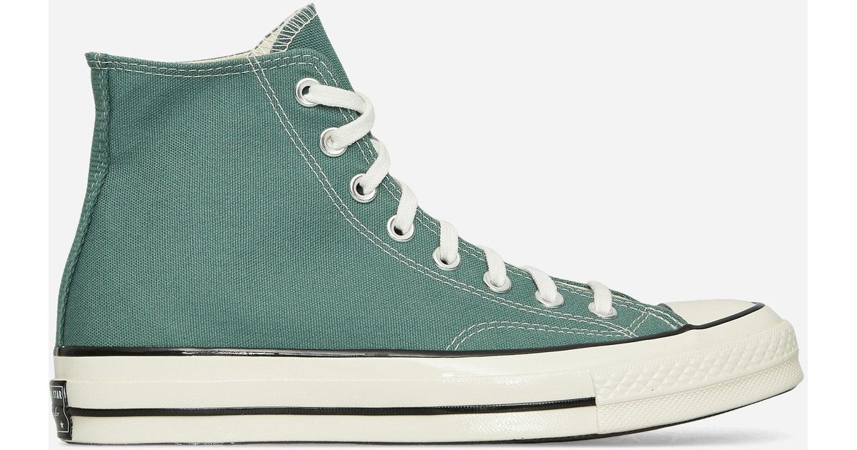 Converse Chuck 70 Hi Vintage Canvas Sneakers Admiral Elm in Green 