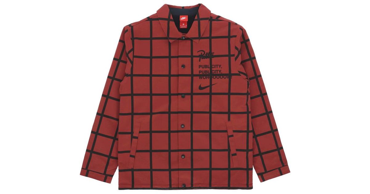 Nike Men's Red Patta Coach Jacket