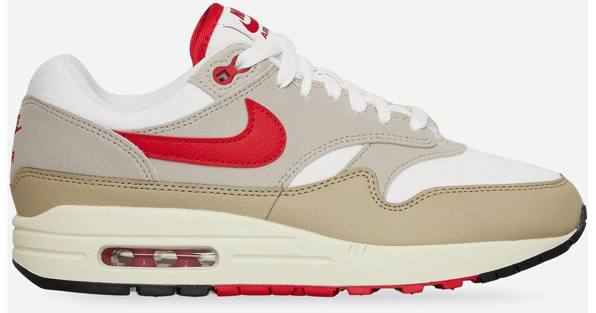 nike air max 1 white university red cool grey