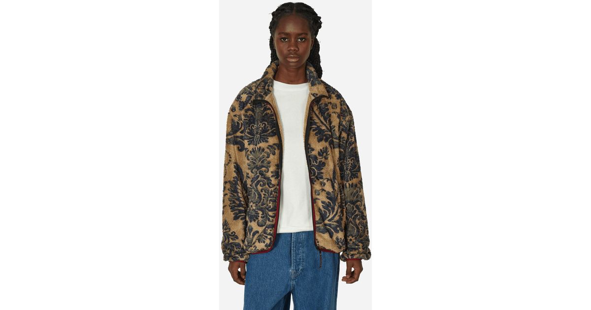 Kapital Damask Fleece Zip Jacket (virgin Mary) in Blue | Lyst
