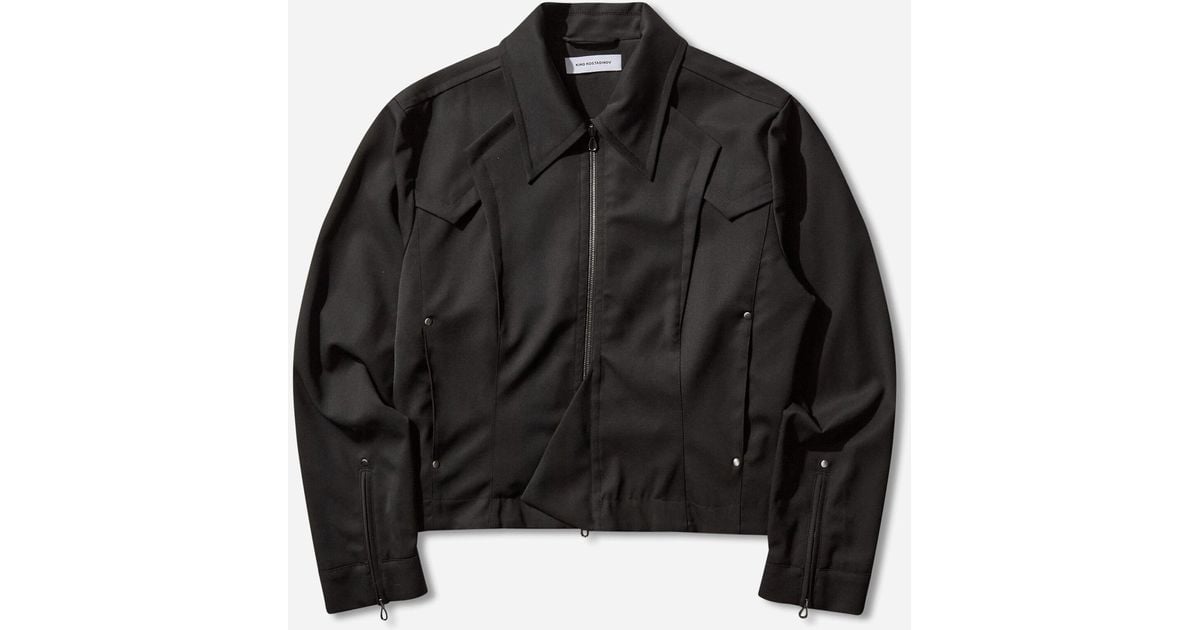Kiko Kostadinov Men S Kraner Cropped Blouson Crow in Black for Men