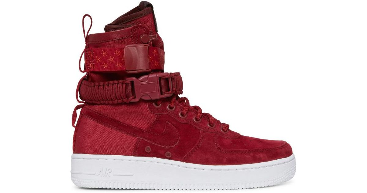 red nike sf af1