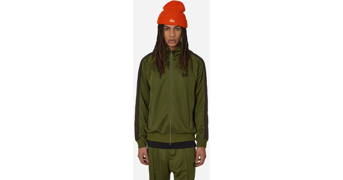 Needles Poly Smooth Track Jacket in Green for Men | Lyst
