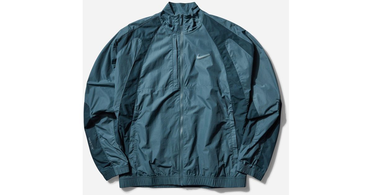 Nike Nocta Woven Track Jacket Mineral Slate in Blue for Men | Lyst