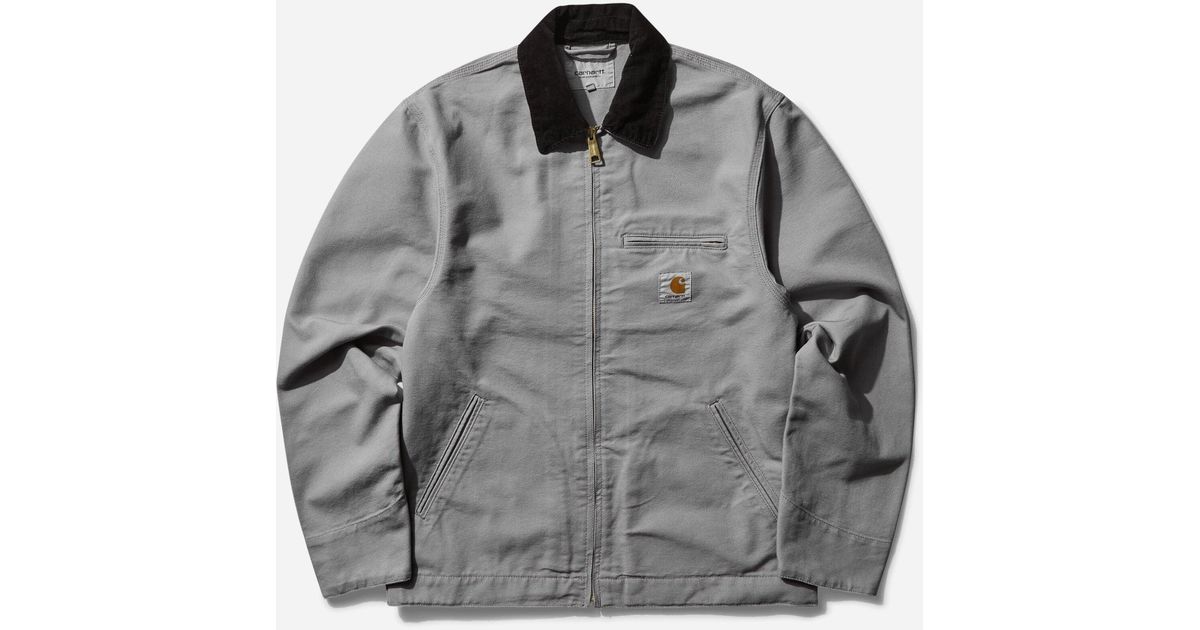 Carhartt S Detroit Jacket Yosemite (Rinsed) in Grey for Men | Lyst UK