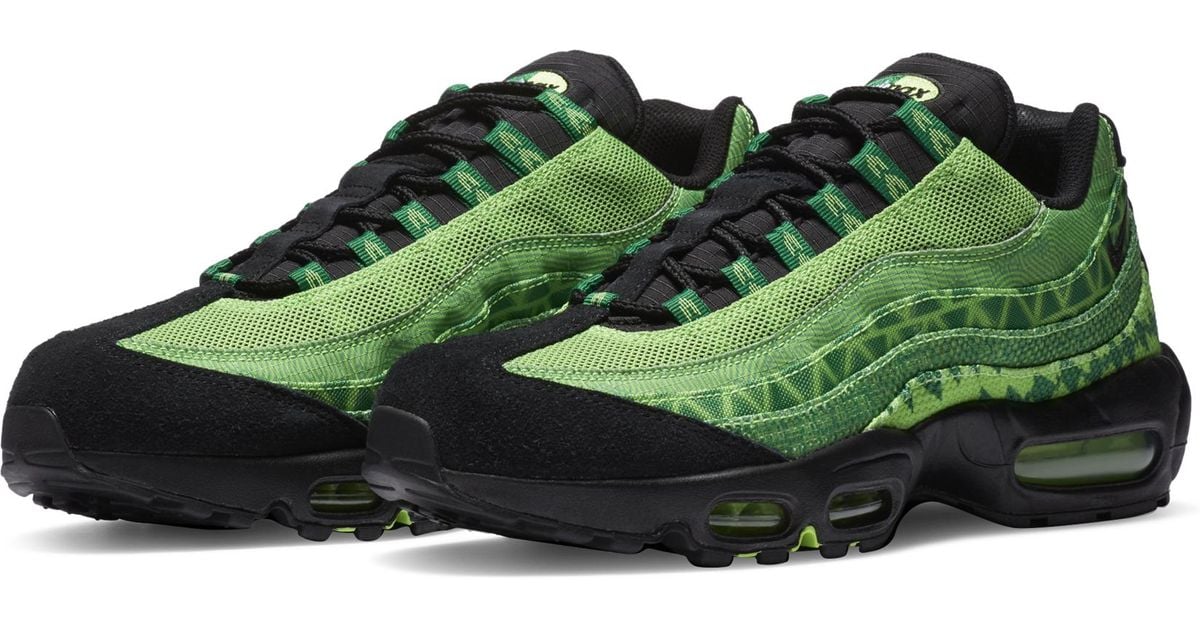 Nike Canvas Air Max 95 Nigeria in Green/Black (Green) for Men - Save 32% - Lyst