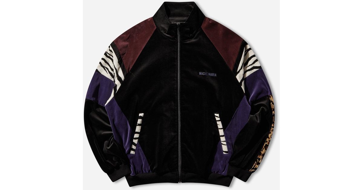 Wacko Maria S Velveteen Track Jacket (Type-1) in Black for Men 