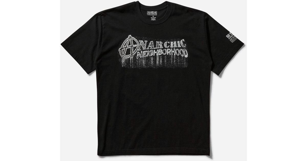 Neighborhood Anarchic Adjustment Ss-2 T-Shirt in Black for