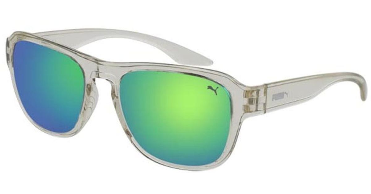 PUMA Pu0112s 006 Sunglasses Grey Size 55 - Free Rx Lenses in Gray for