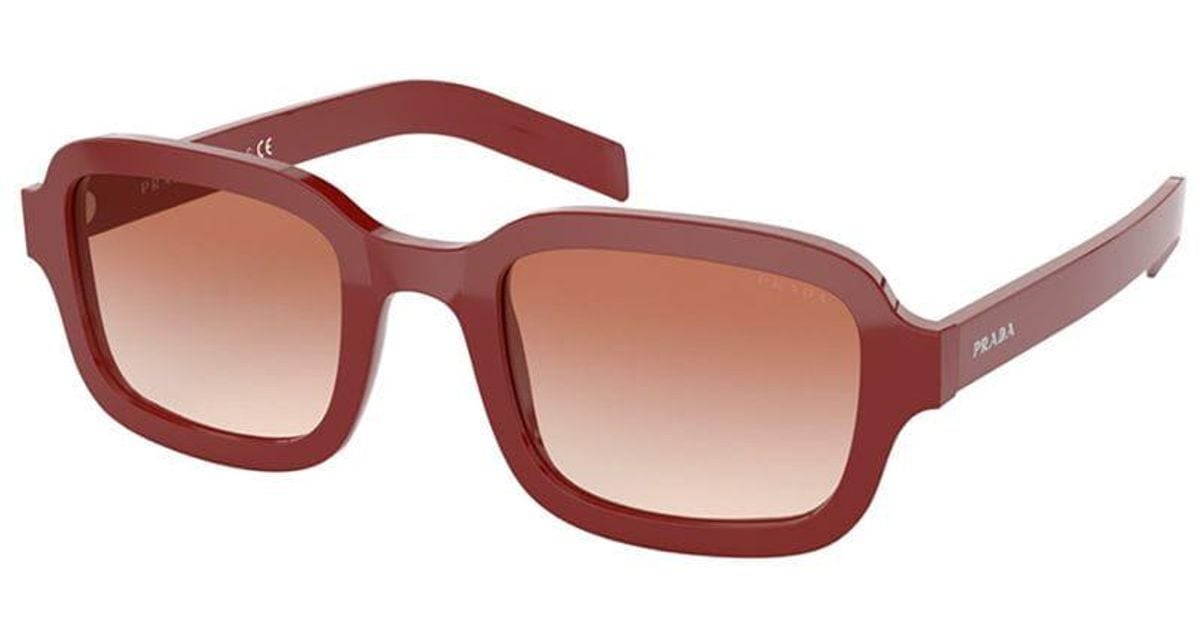 Prada Pr11xs 5392f1 Women's Sunglasses Red Size 51 Lyst