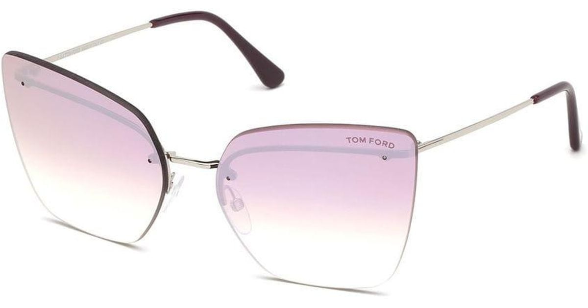Tom Ford Ft0682 Camilla-02 16z Women's Sunglasses Silver Size 63 in ...