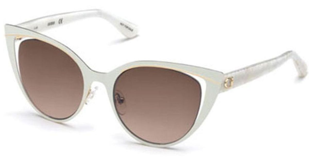 Guess Gu 7487 21g Women's Sunglasses White Size 51 Lyst