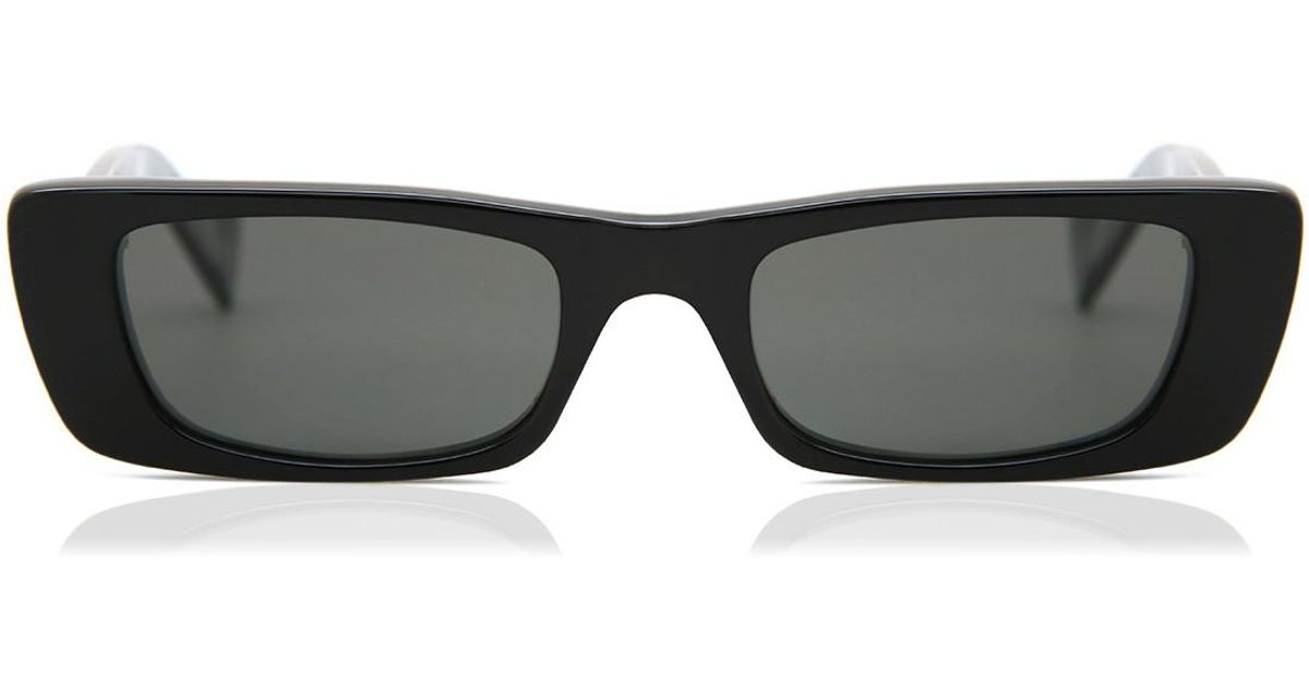 gucci black rectangular sunglasses