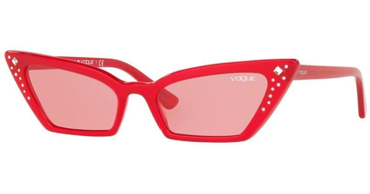 red vogue sunglasses