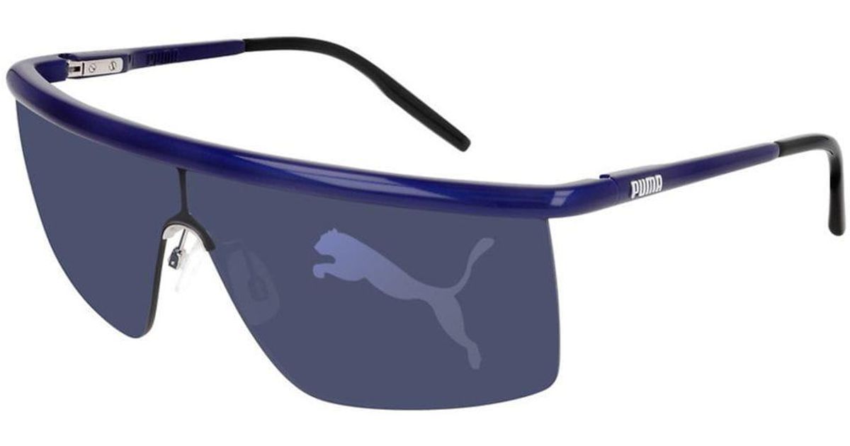 PUMA Synthetic Pu0287s 003 Sunglasses Blue Size 99 - Free Rx Lenses for