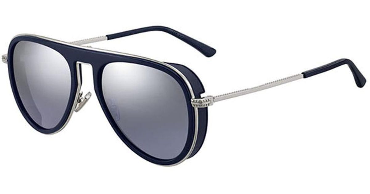 Jimmy Choo Carl/s Pjp Sunglasses Blue Size 56 for Men Lyst