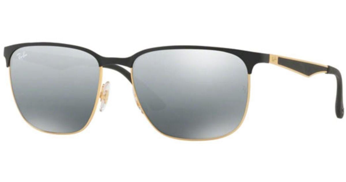 RayBan Rb3569 187/88 Sunglasses Gold in Black for Men Lyst