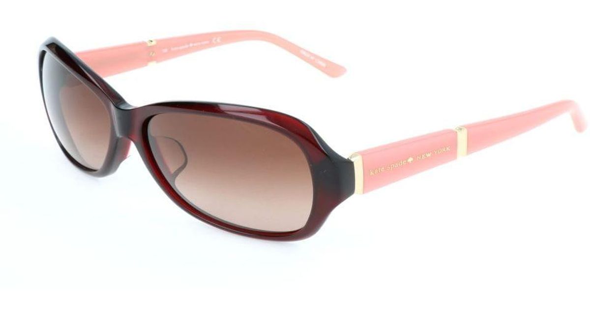 Kate Spade Gianna/f/s Asian Fit 9yf Women's Sunglasses Burgundy Size 57
