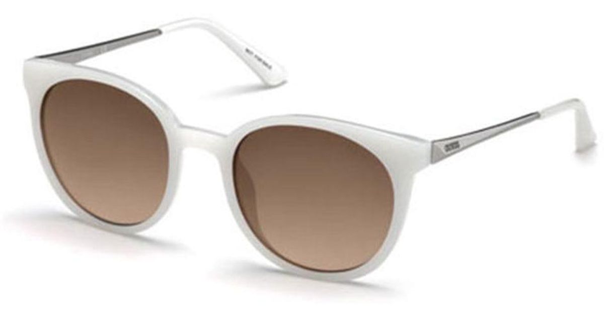 Guess Gu 7503 21f Women's Sunglasses White Size 52 Lyst