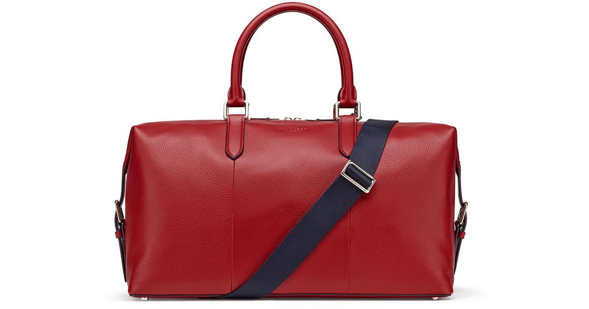 red holdall bags