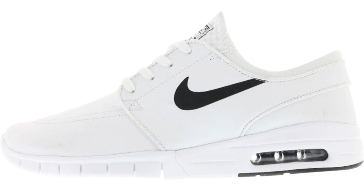 white leather janoski max