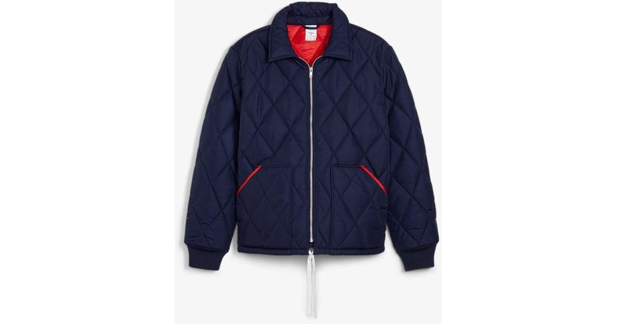 Puma blue store quilted jacket